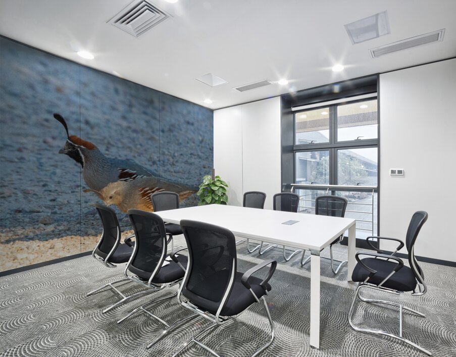 Quail Couple Wall Printing