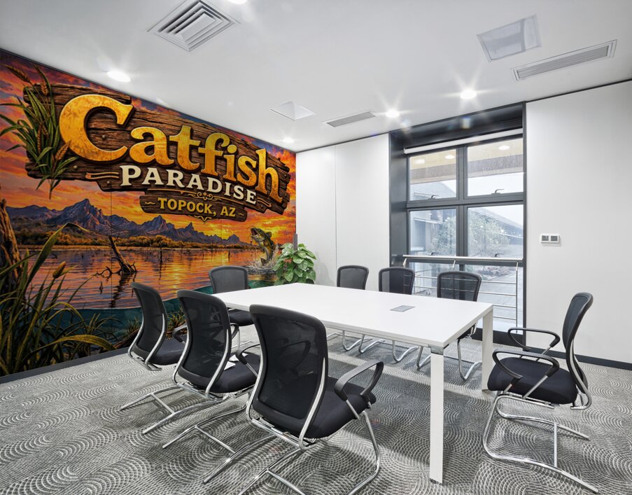 Catfish Paradise Topock AZ - Graphic design Wall Printing