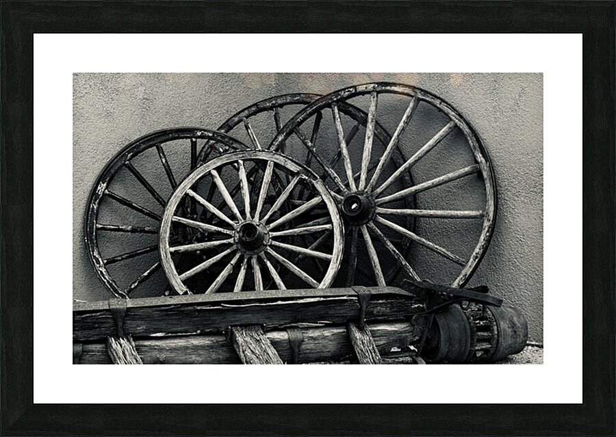 Wagon Wheels Picture Frame print