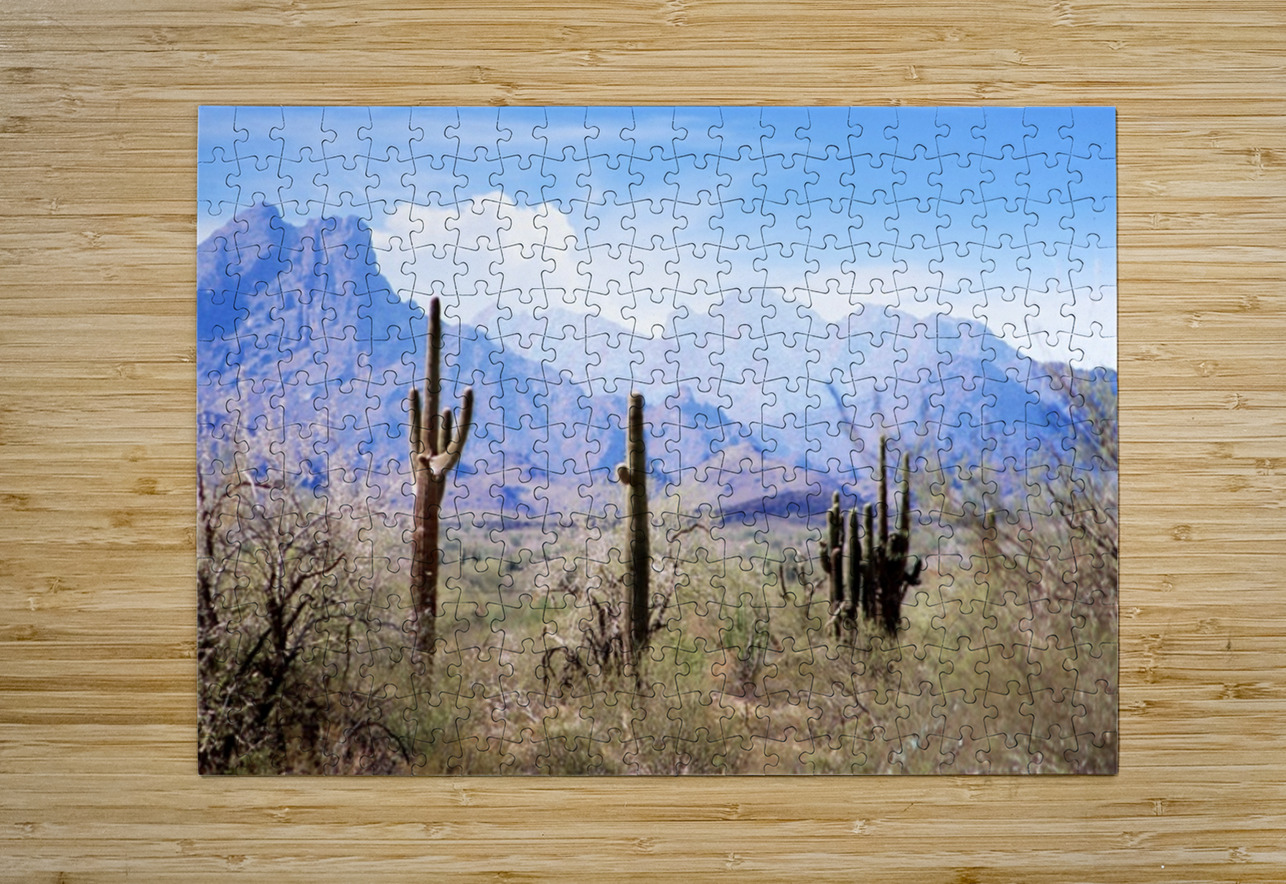 Blue Pastel Desert Leslie Affeldt Photography Puzzle printing