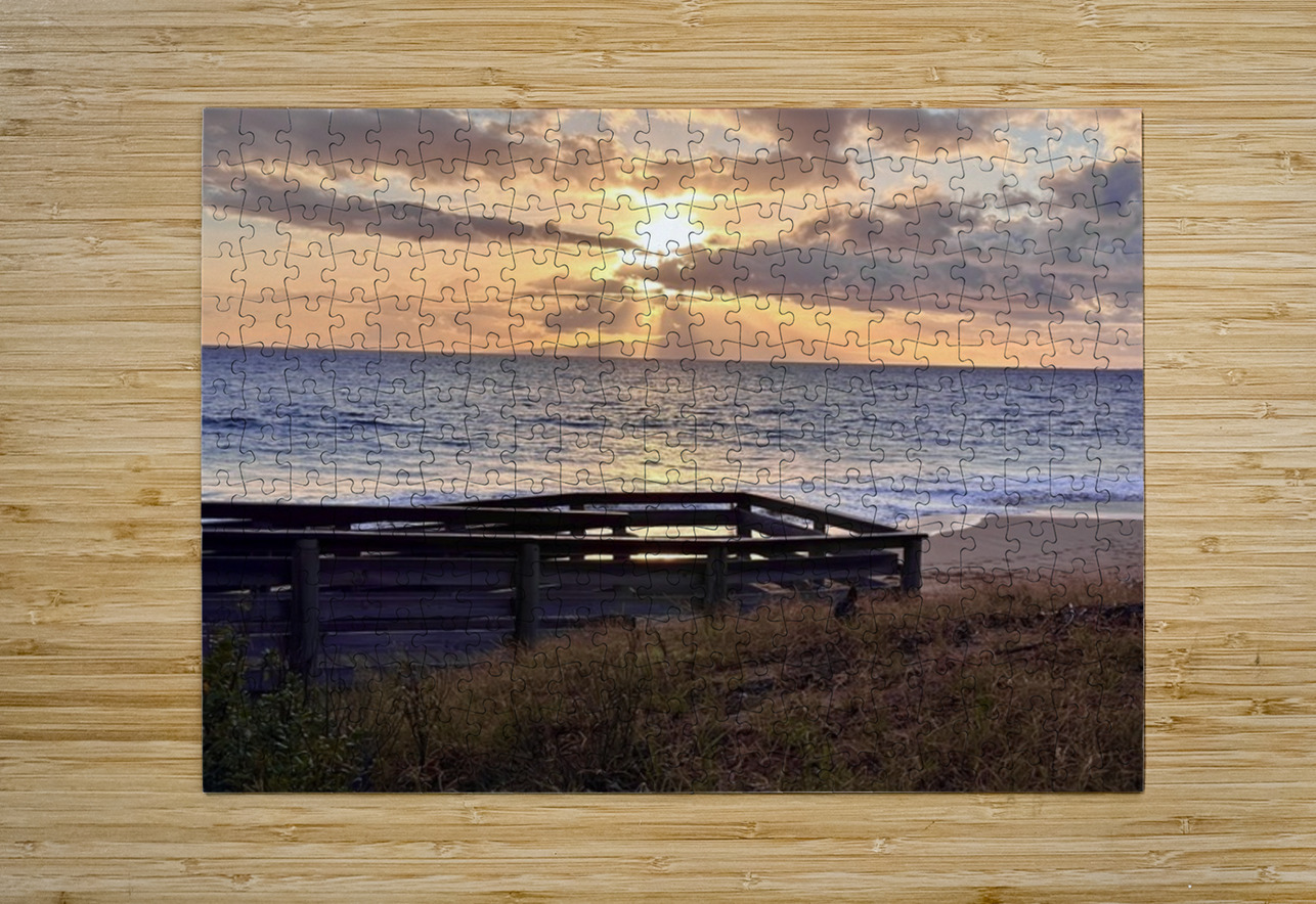 Sunset in Kihei Maui Leslie Affeldt Photography Puzzle printing