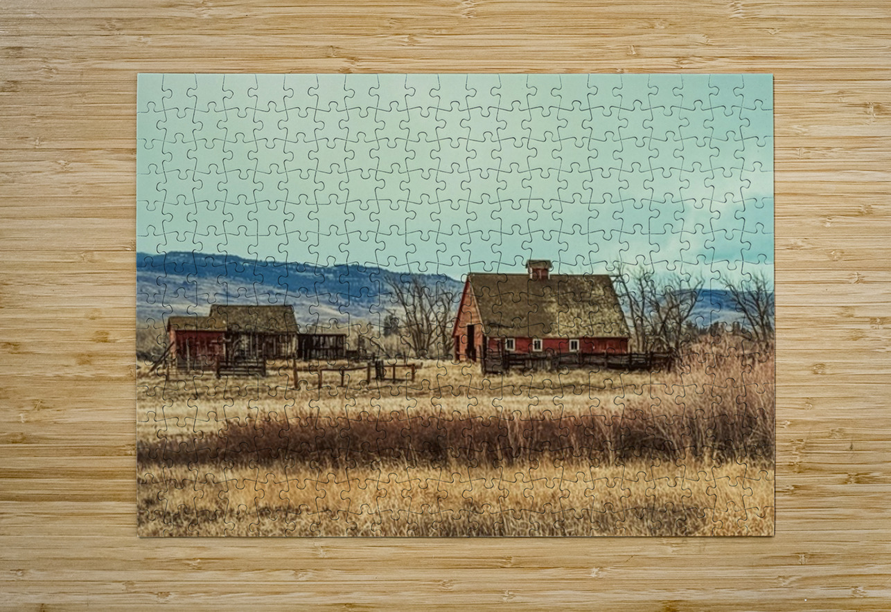 Rustic Farm Scene Leslie Affeldt Photography Puzzle printing