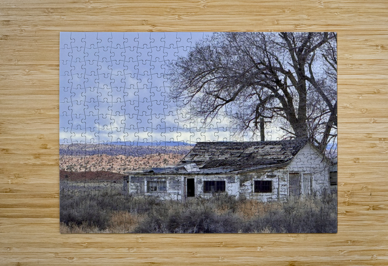 Farmhouse Decay - horizontal Leslie Affeldt Photography Puzzle printing