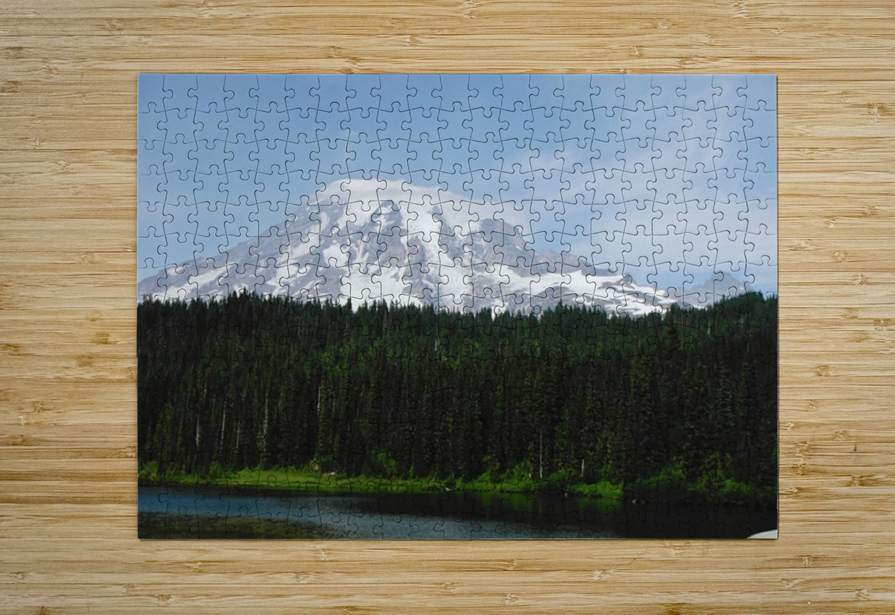 Mt Rainier - horizontal Leslie Affeldt Photography Puzzle printing