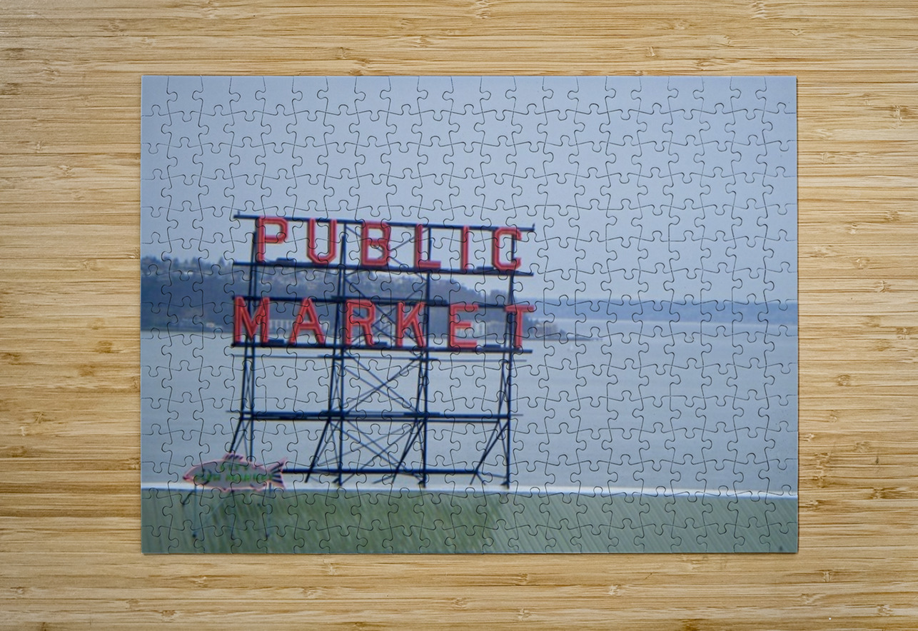 Seattle Public Market Leslie Affeldt Photography Puzzle printing