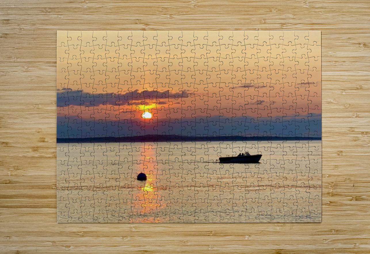 Sunset at Mutiny Bay Leslie Affeldt Photography Puzzle printing