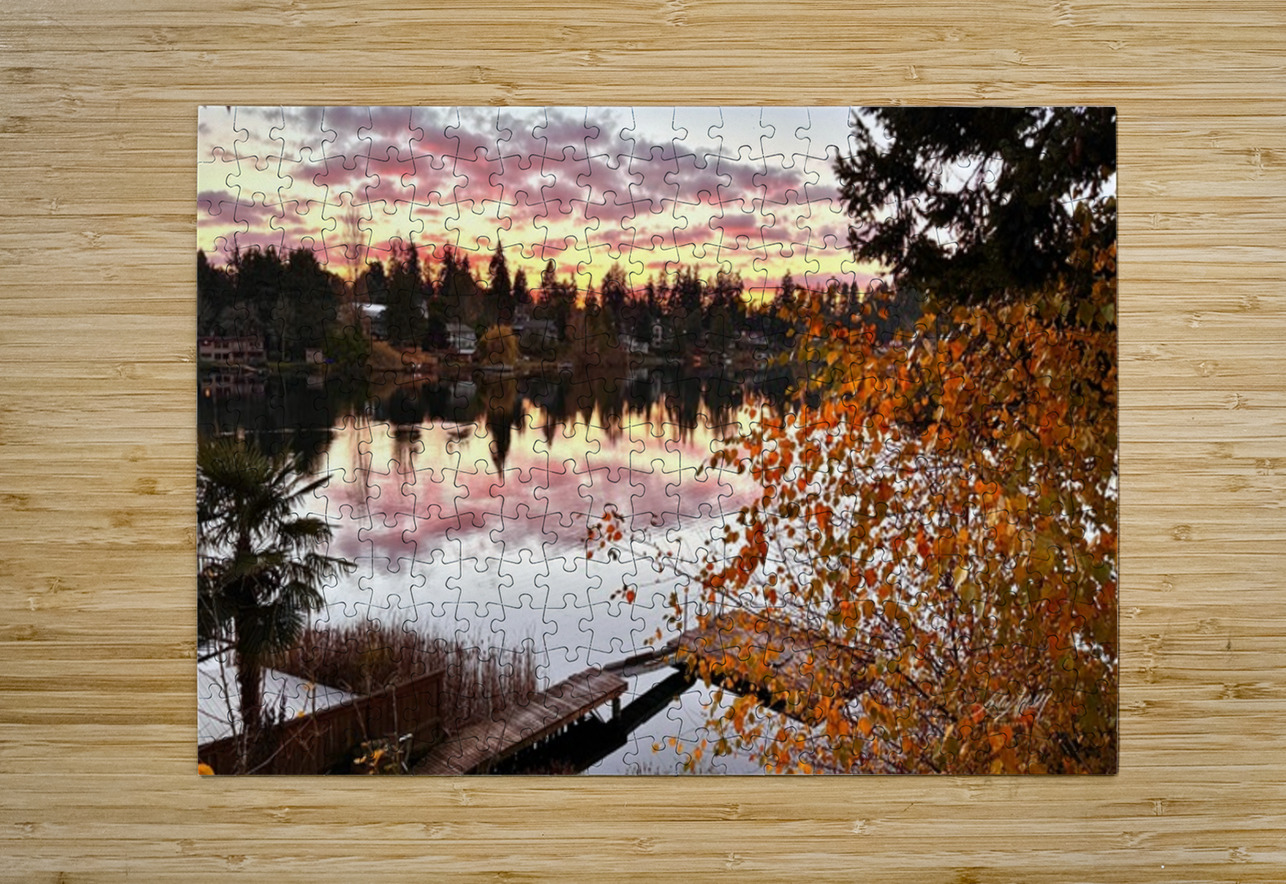 Star Lake Washington - 1 Leslie Affeldt Photography Puzzle printing