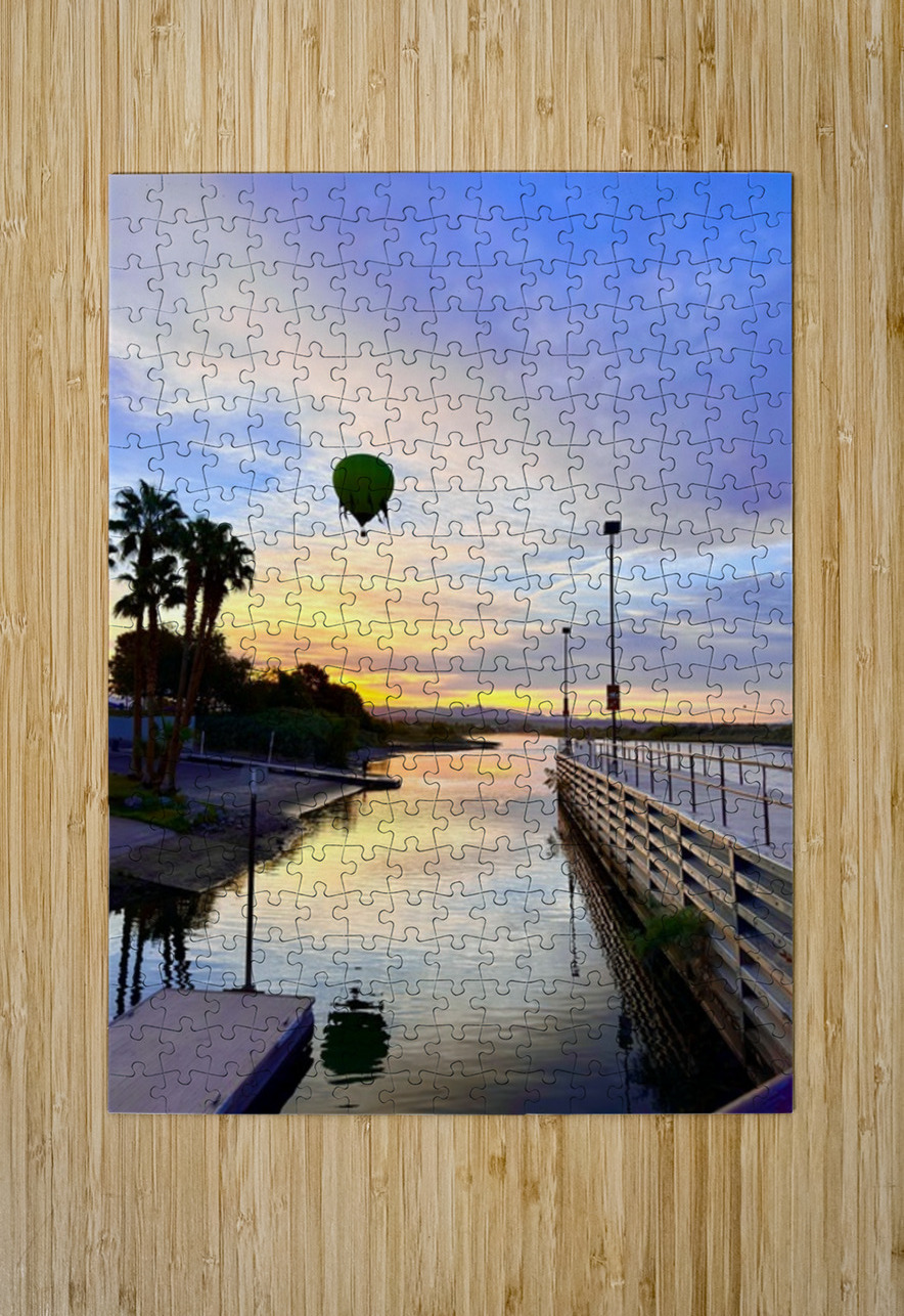 Sunrise over Bullhead City Leslie Affeldt Photography Puzzle printing