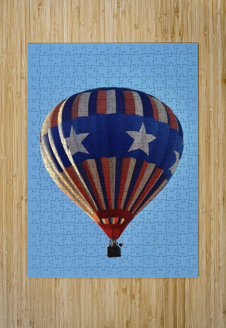 Stars and Stripes balloon Leslie Affeldt Photography Puzzle printing