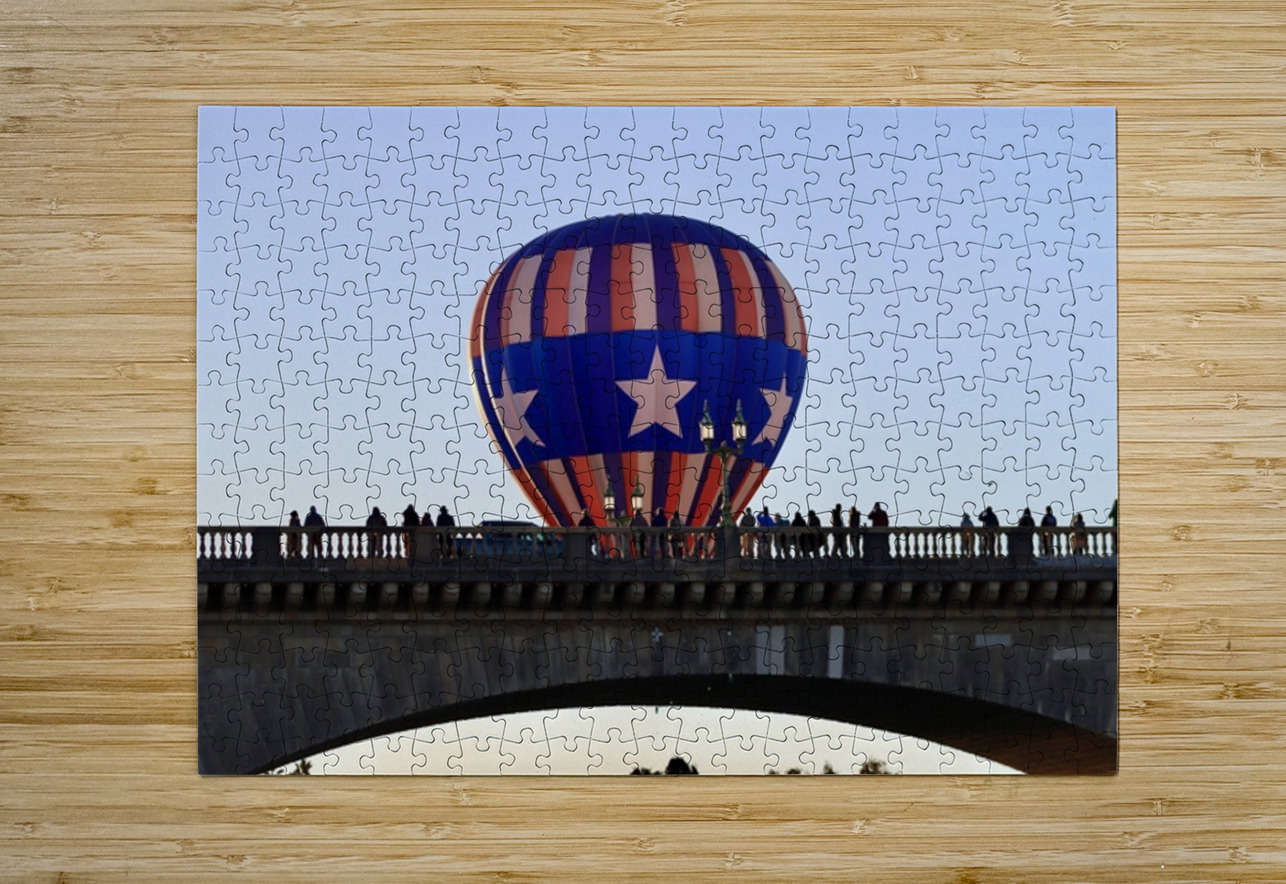 Balloons at the Bridge -4 Leslie Affeldt Photography Puzzle printing