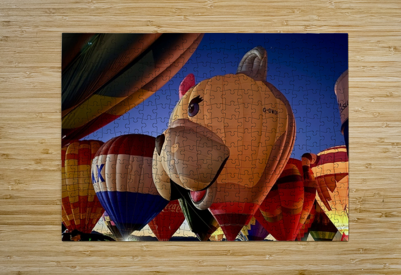 Standing at attention ready for flight Leslie Affeldt Photography Puzzle printing