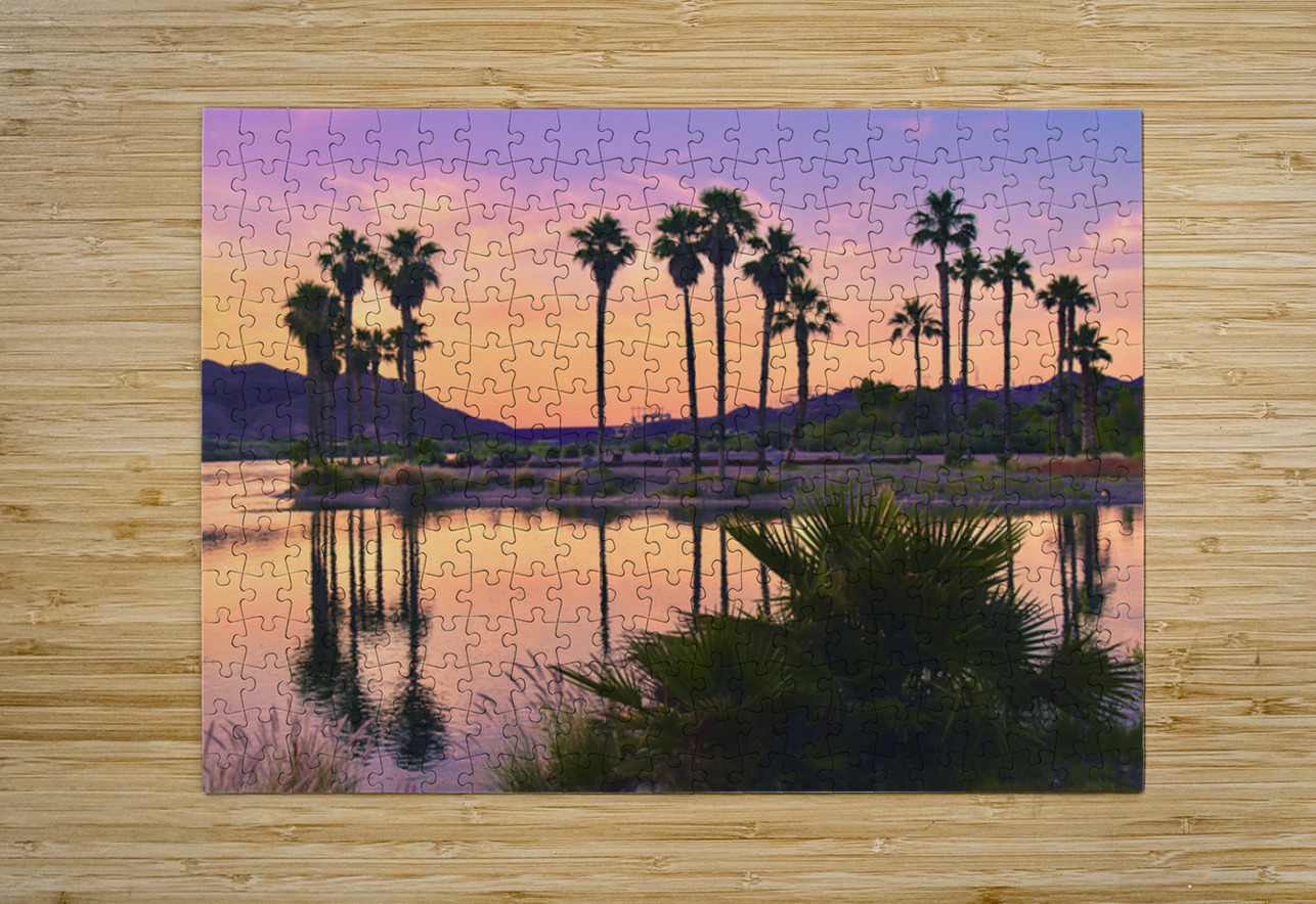 Sunset at Davis Camp -1 Leslie Affeldt Photography Puzzle printing