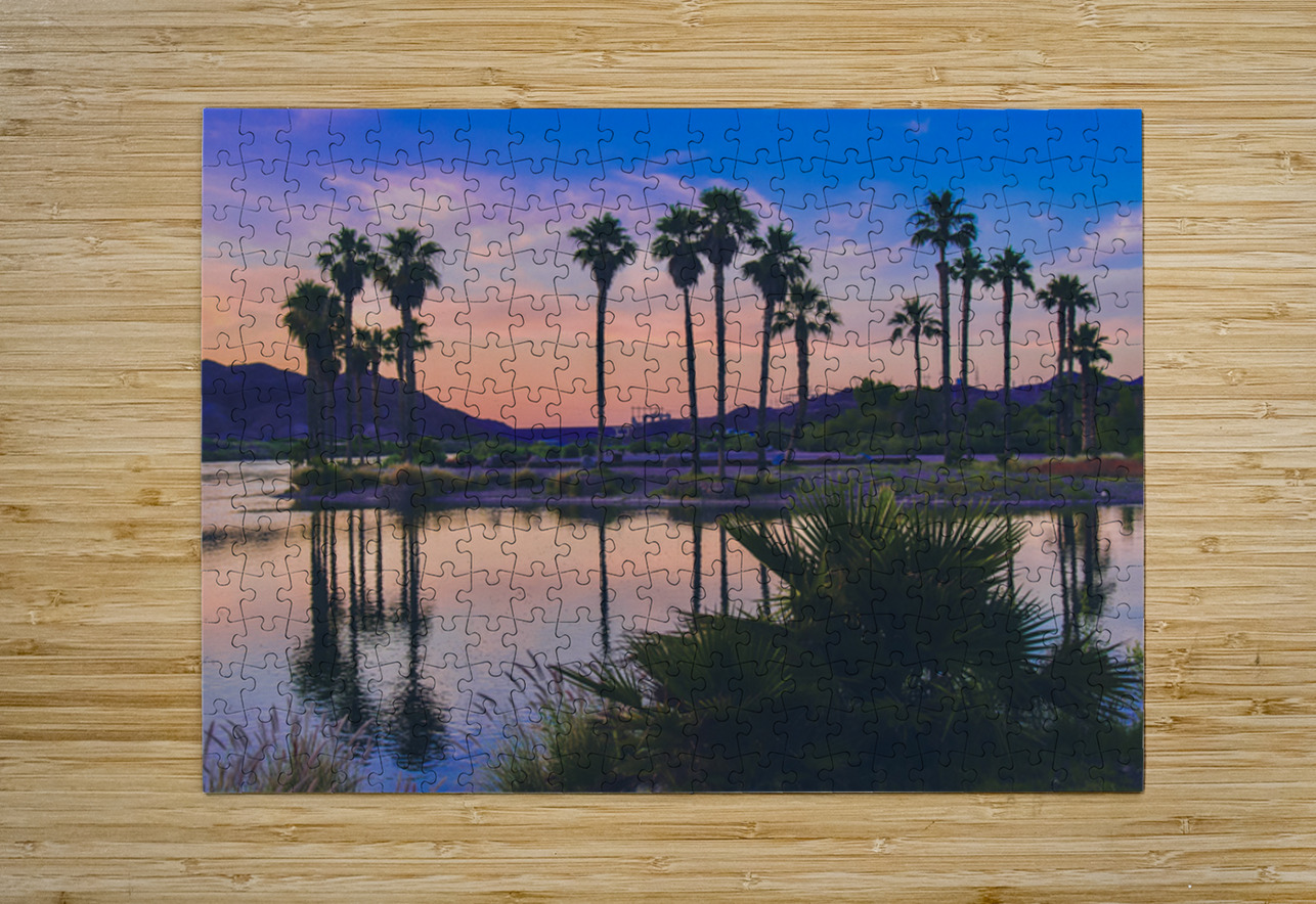 Sunset at Davis Camp -2 Leslie Affeldt Photography Puzzle printing