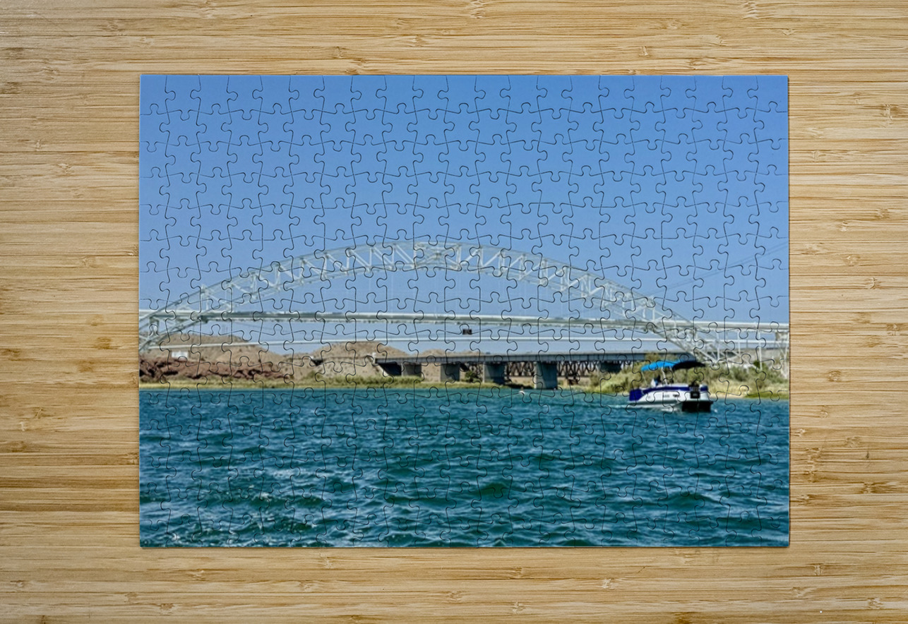 The white bridge at Topock -2 Leslie Affeldt Photography Puzzle printing