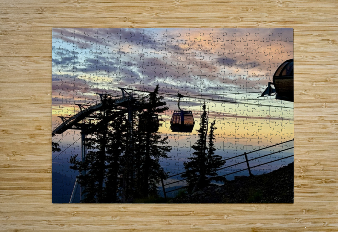 Gondola Ride to Sunset Leslie Affeldt Photography Puzzle printing