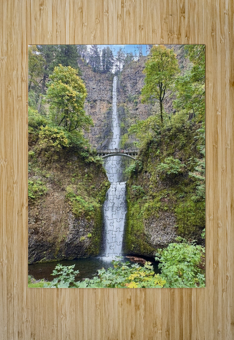 Multnomah Falls Leslie Affeldt Photography Puzzle printing