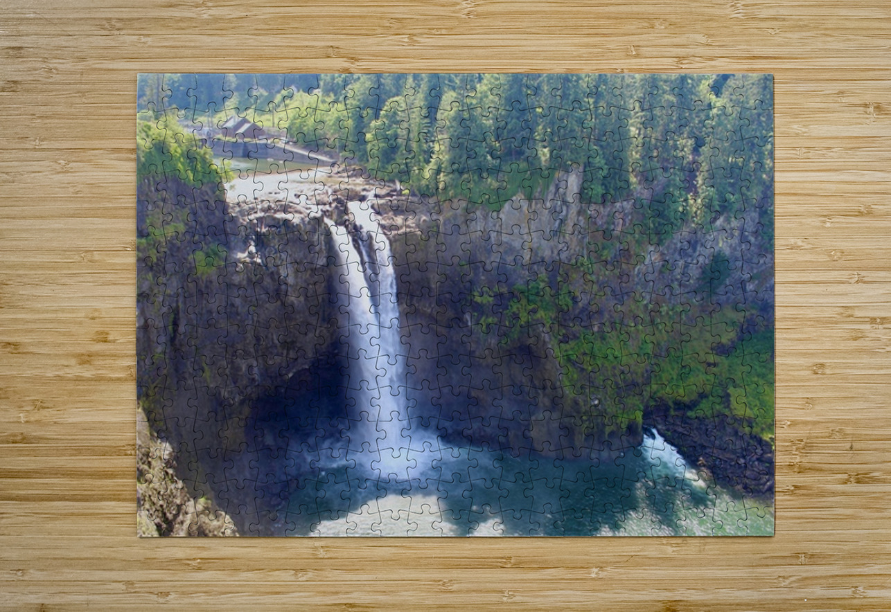 Snoqualmie Falls Leslie Affeldt Photography Puzzle printing