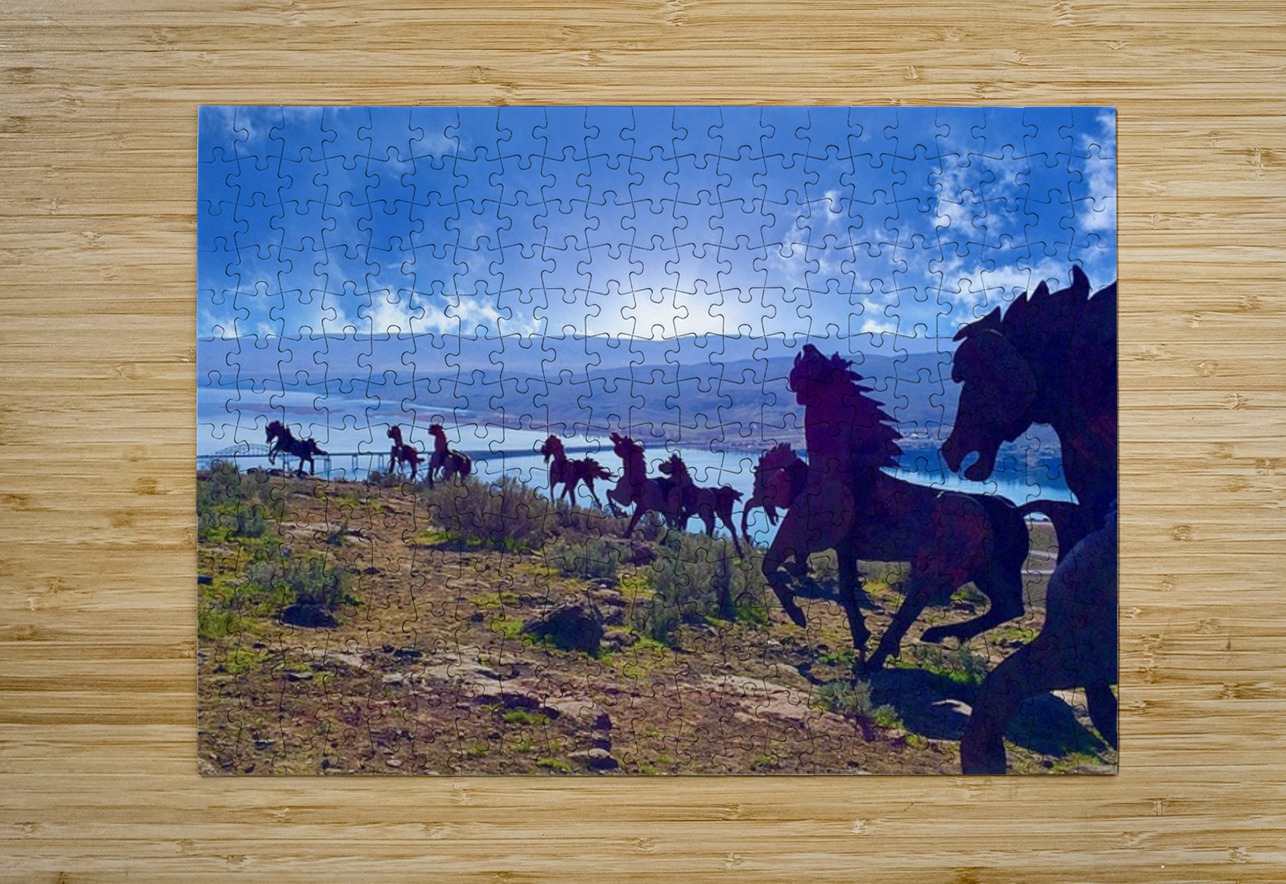 Wild Horses Monument Leslie Affeldt Photography Puzzle printing