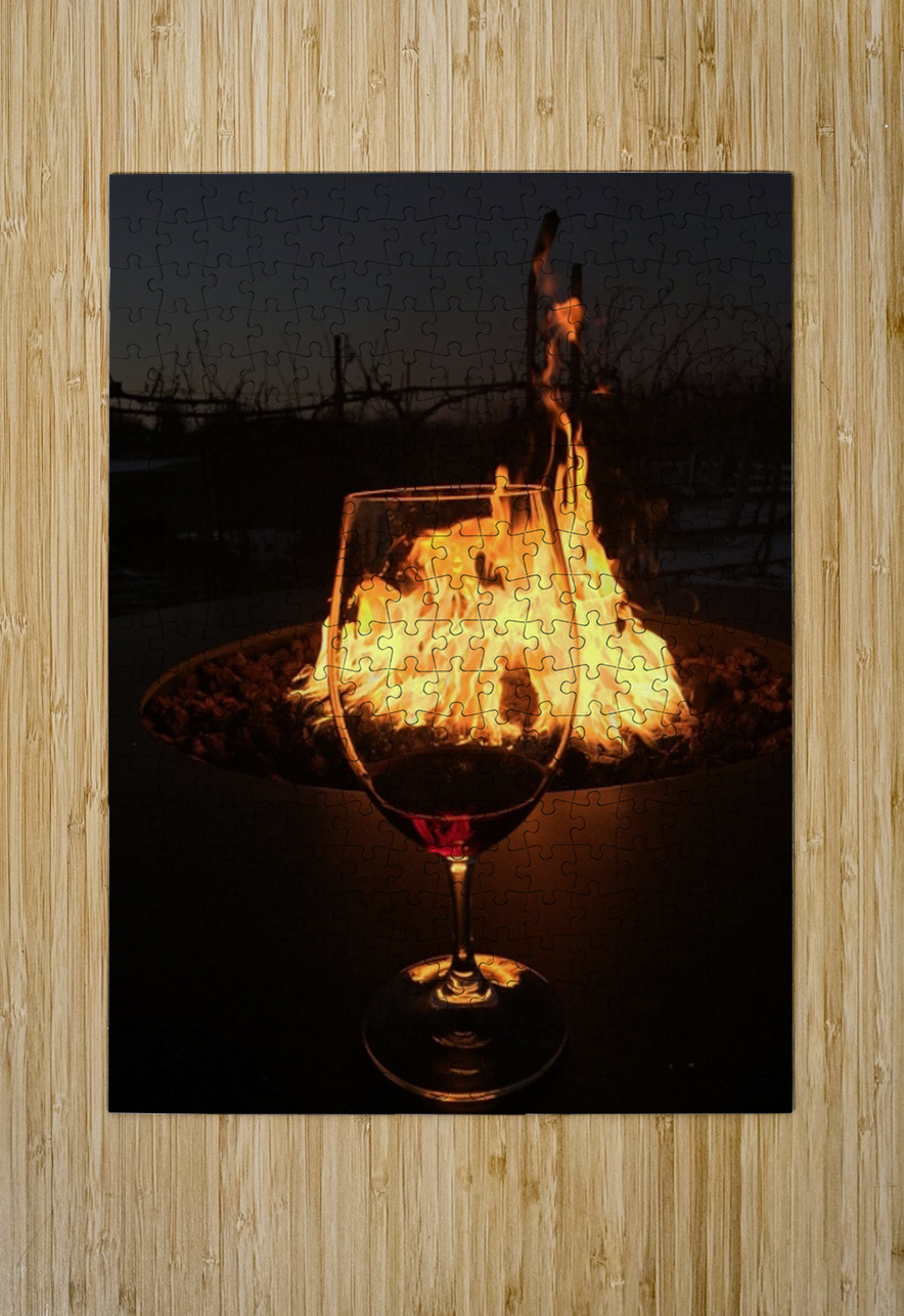 Vino En Fuego Leslie Affeldt Photography Puzzle printing