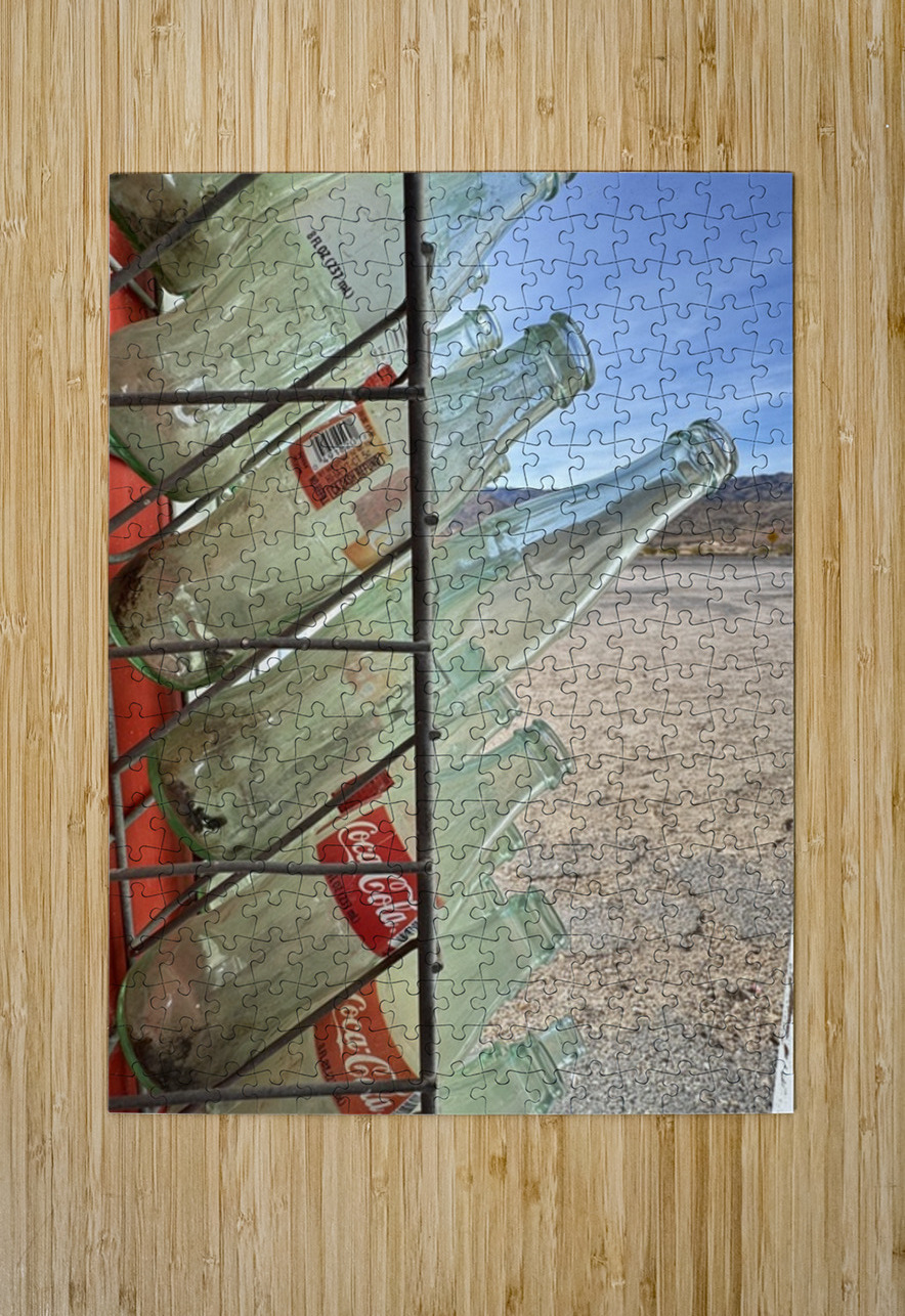 Desert Coke Bottles Leslie Affeldt Photography Puzzle printing