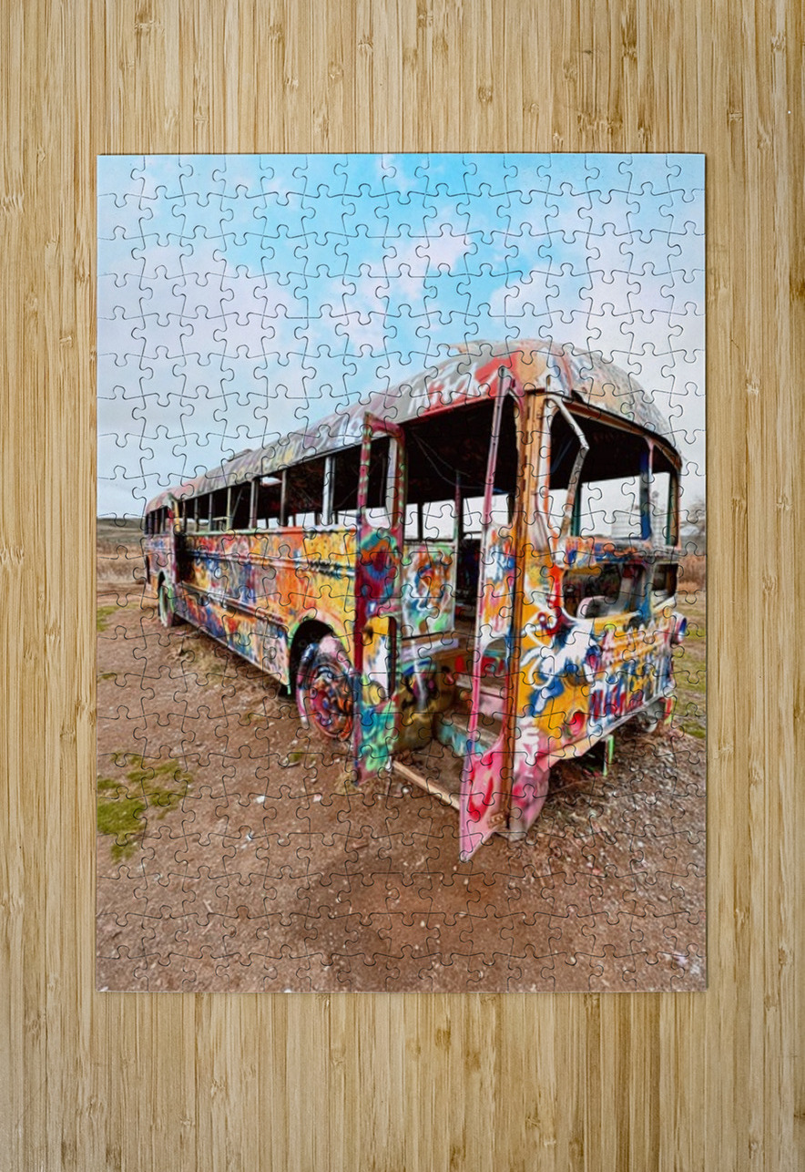 Magical Mystery Bus -1 Leslie Affeldt Photography Puzzle printing