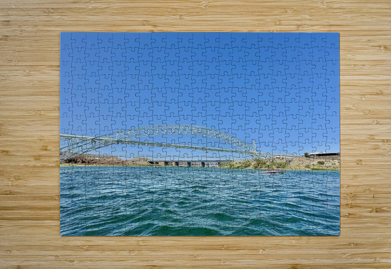 The Topock Bridge -3 Leslie Affeldt Photography Puzzle printing