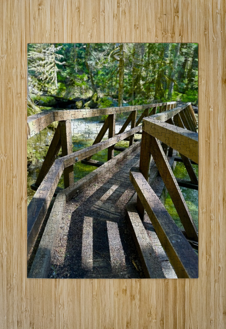 Bend in the Forest Leslie Affeldt Photography Puzzle printing