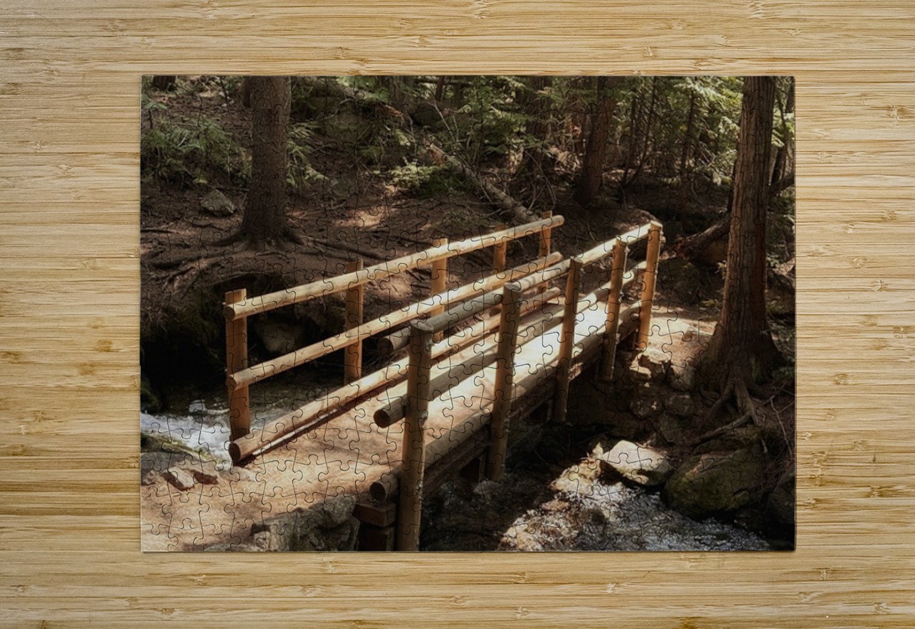 Forest Bridge Leslie Affeldt Photography Puzzle printing