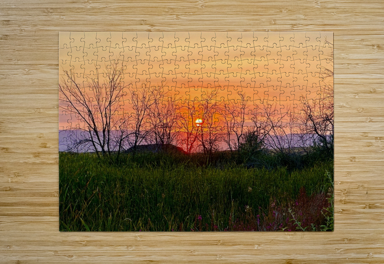 Sunset on Silica Road -2 Leslie Affeldt Photography Puzzle printing