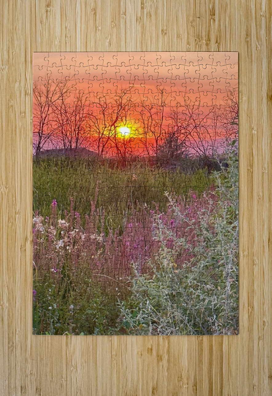 Sunset on Silica Road Leslie Affeldt Photography Puzzle printing