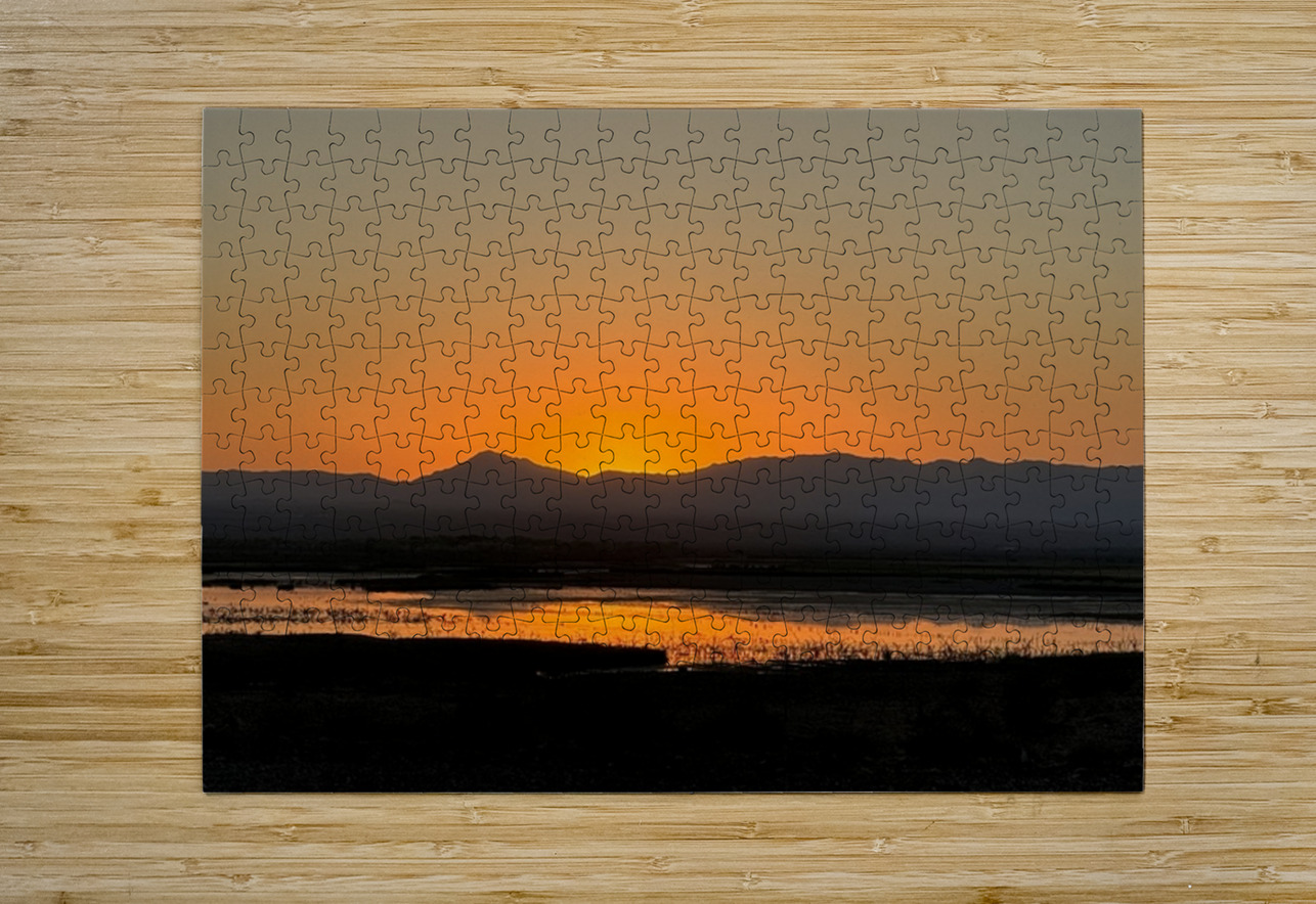 Sunset on the Marsh Leslie Affeldt Photography Puzzle printing