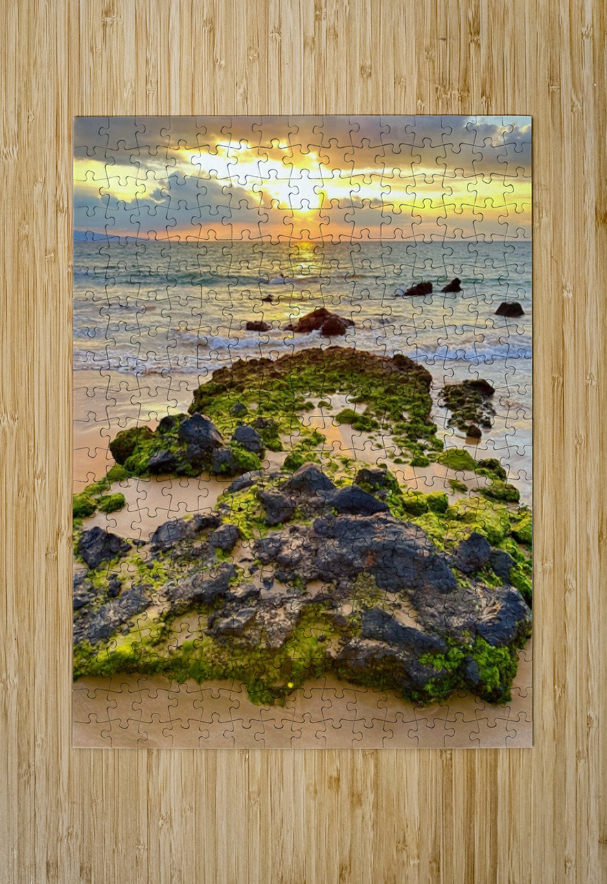 Kihei Sunset -1 Leslie Affeldt Photography Puzzle printing