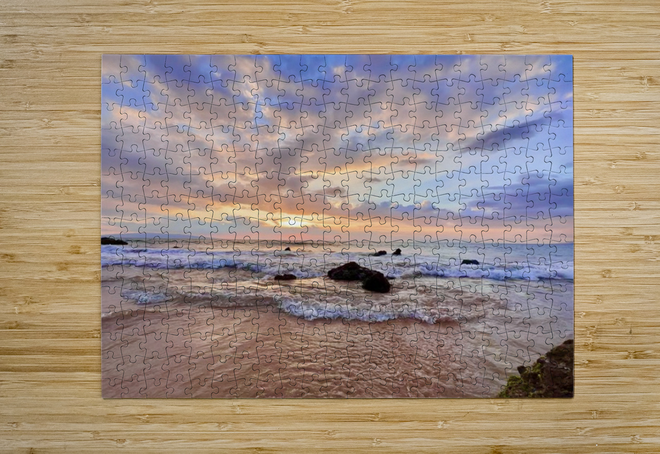 Pastel sunset in Kihei Leslie Affeldt Photography Puzzle printing