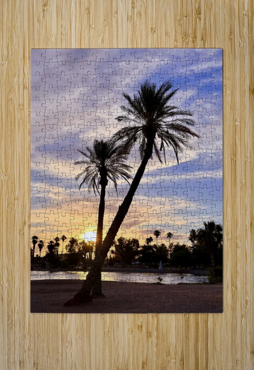 Sunset at Lake Havasu  Leslie Affeldt Photography Puzzle printing