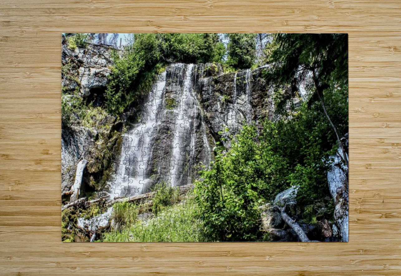 Silver Falls - Entiat Washington Leslie Affeldt Photography Puzzle printing