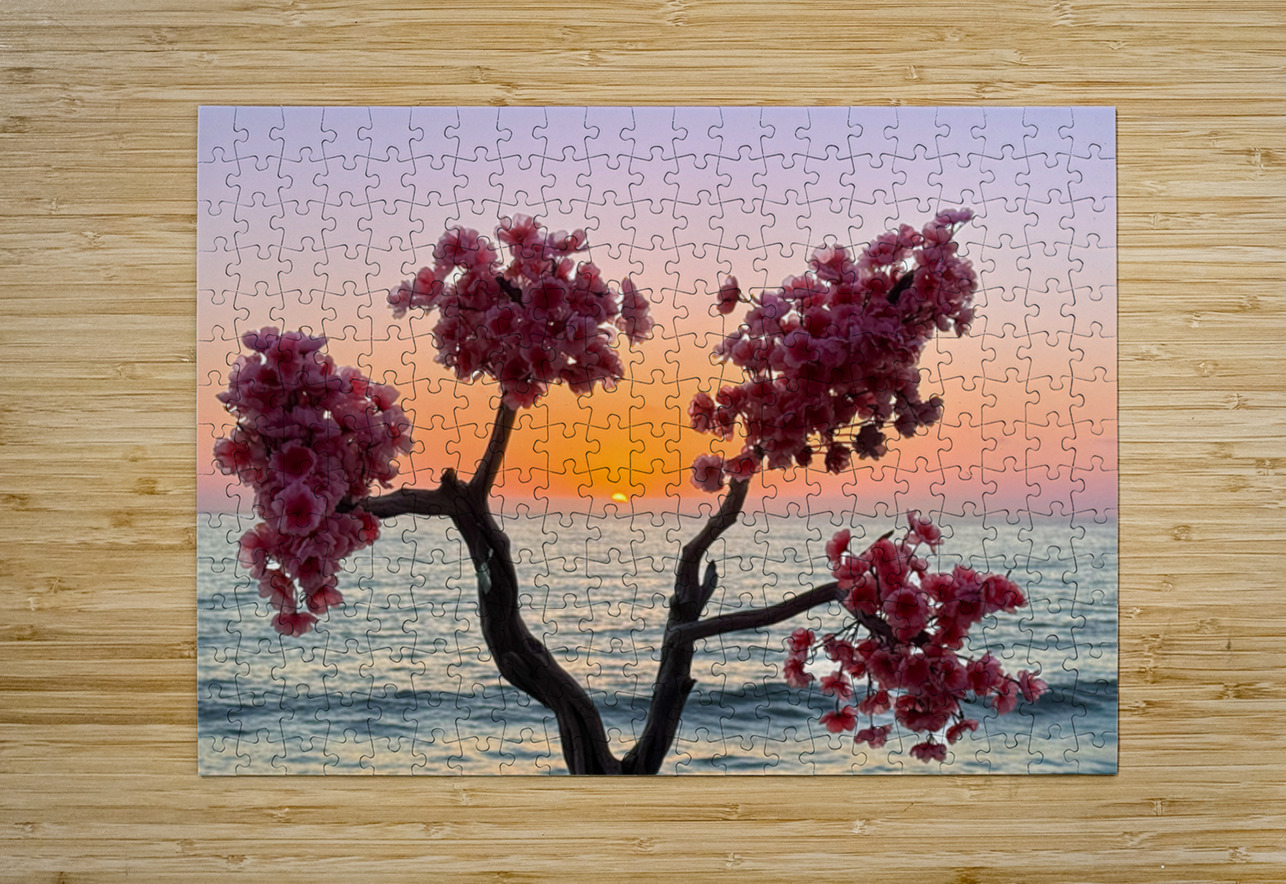 Rosarito Sunset - Rosarito Baja Mexico Leslie Affeldt Photography Puzzle printing