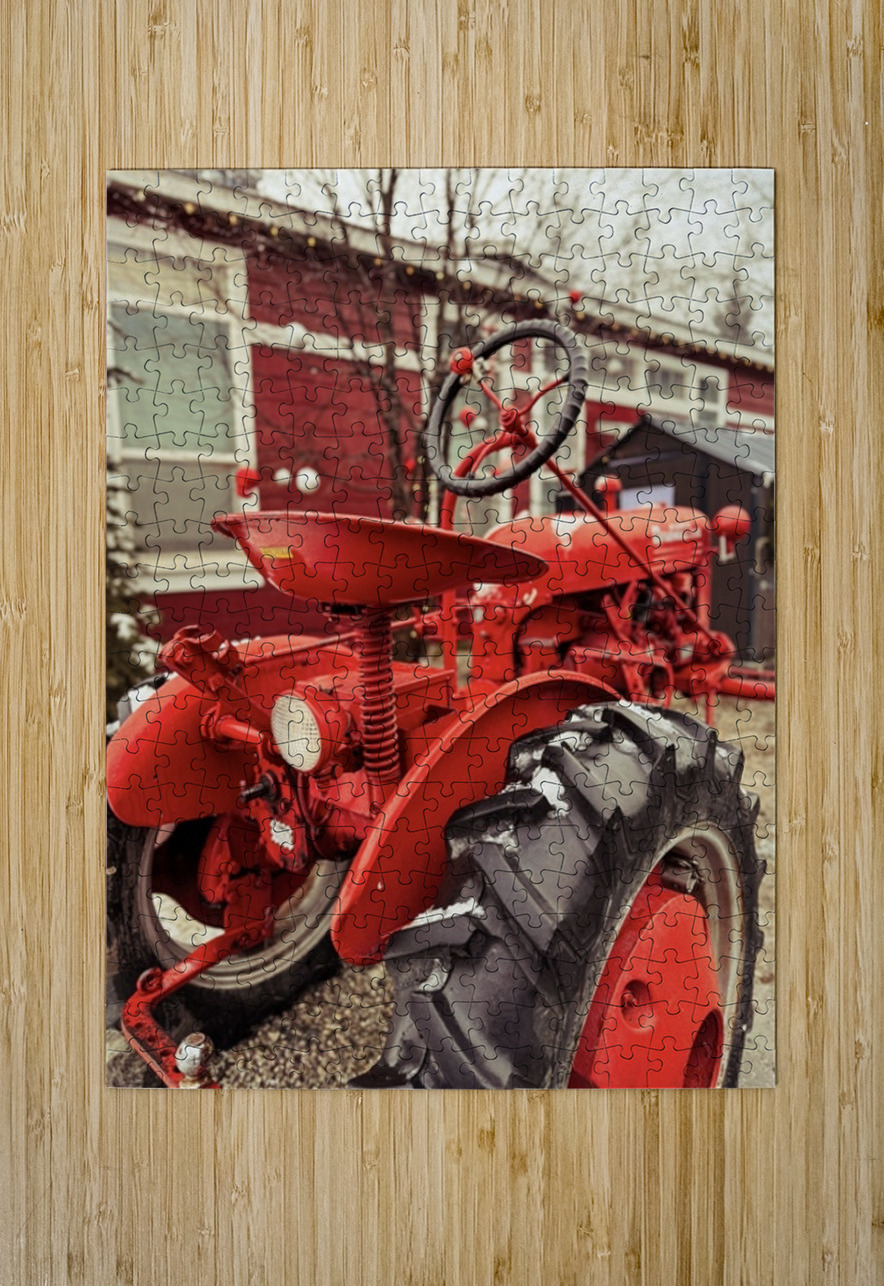 Red Farmall Leslie Affeldt Photography Puzzle printing