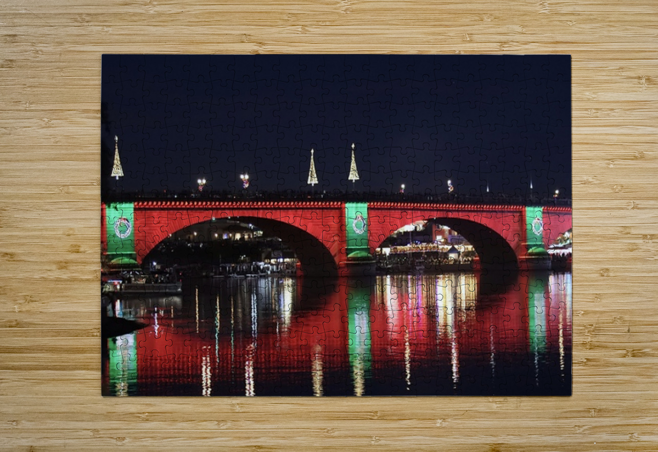 London Bridge Christmas Vibes Leslie Affeldt Photography Puzzle printing