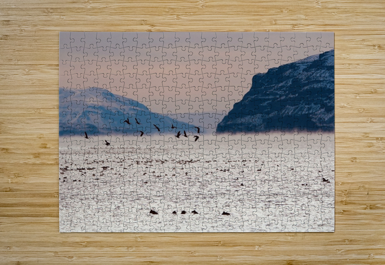 Beauty in the bitter cold - Columbia River 1 Leslie Affeldt Photography Puzzle printing