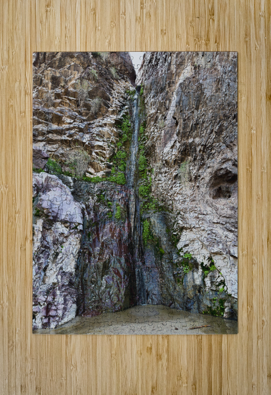 Tres Amigos waterfall in the Tres Alamos wilderness  Leslie Affeldt Photography Puzzle printing