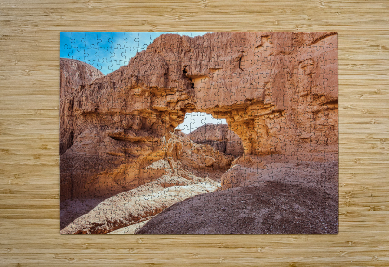 The Arch in Mud Canyon horizontal Leslie Affeldt Photography Puzzle printing