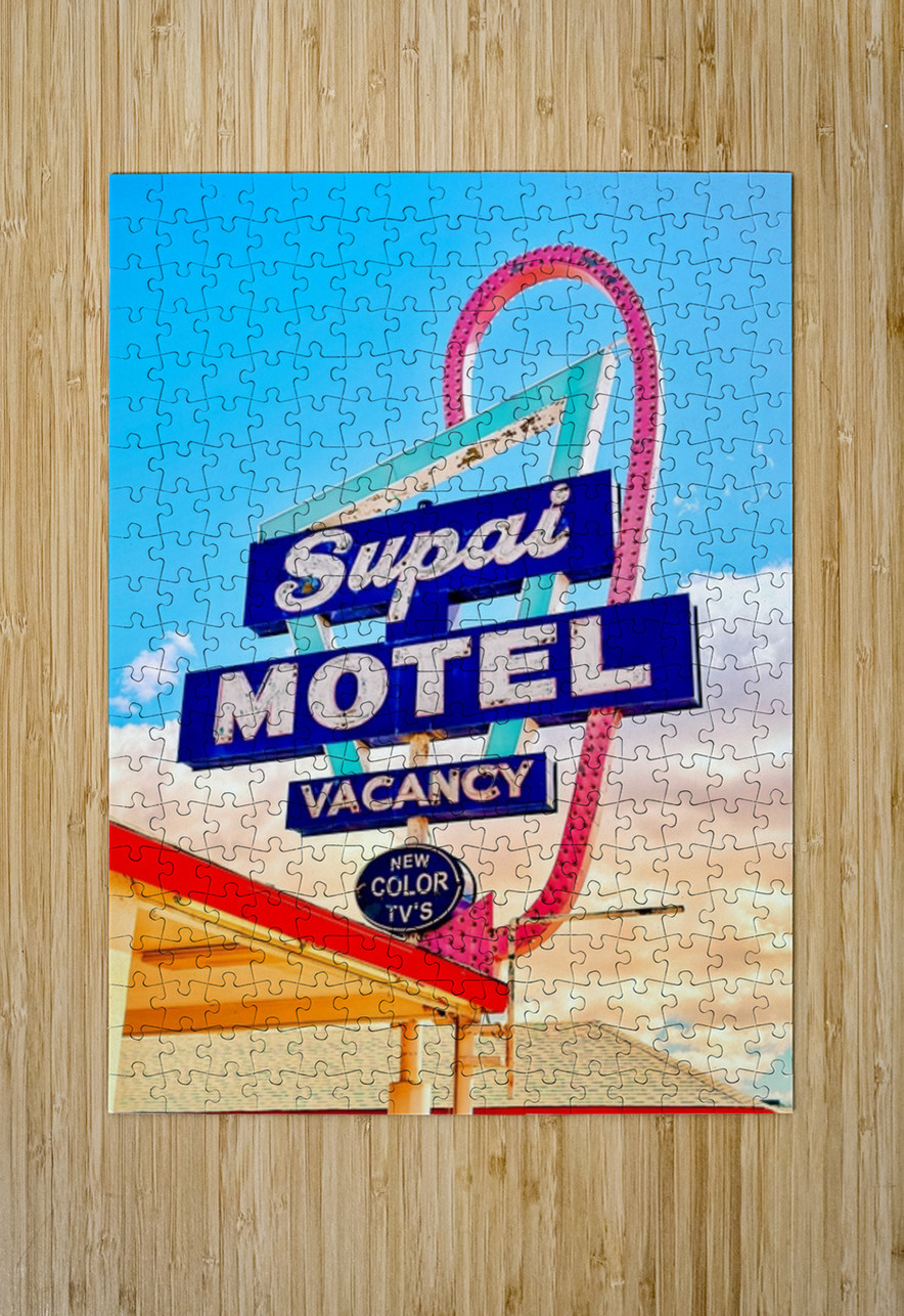 Supai Motel - retro  Leslie Affeldt Photography Puzzle printing