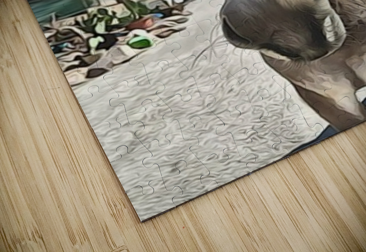 Oatman Donkey - abstract version Leslie Affeldt Photography Puzzle