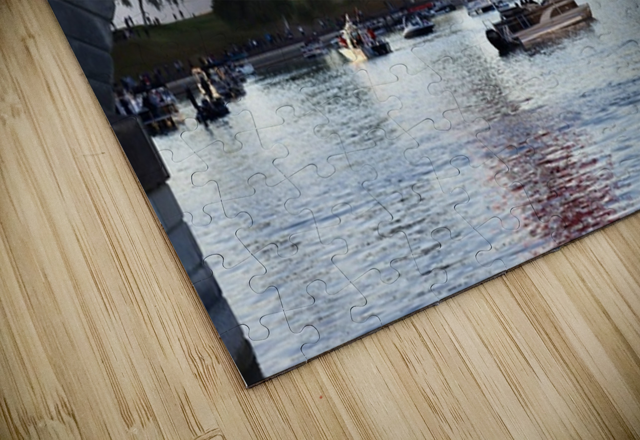 Balloons at the bridge -1 Leslie Affeldt Photography Puzzle