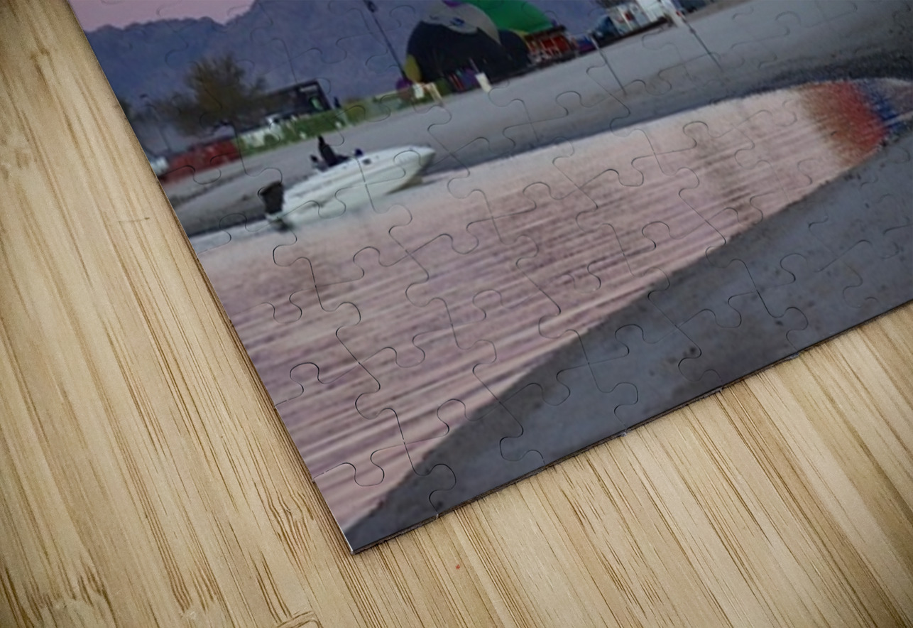 Balloons on the beach at sunrise Leslie Affeldt Photography Puzzle