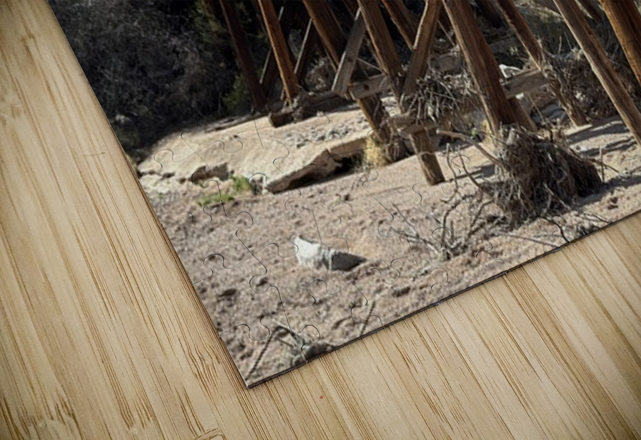Old West Railroad Bridge Leslie Affeldt Photography Puzzle
