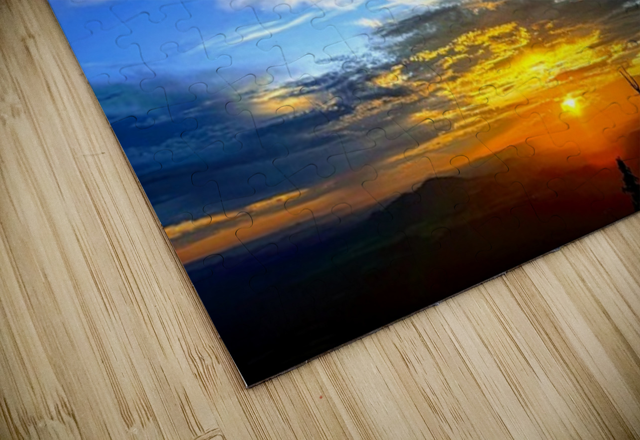 Sunset at Snowbowl -4 Leslie Affeldt Photography Puzzle