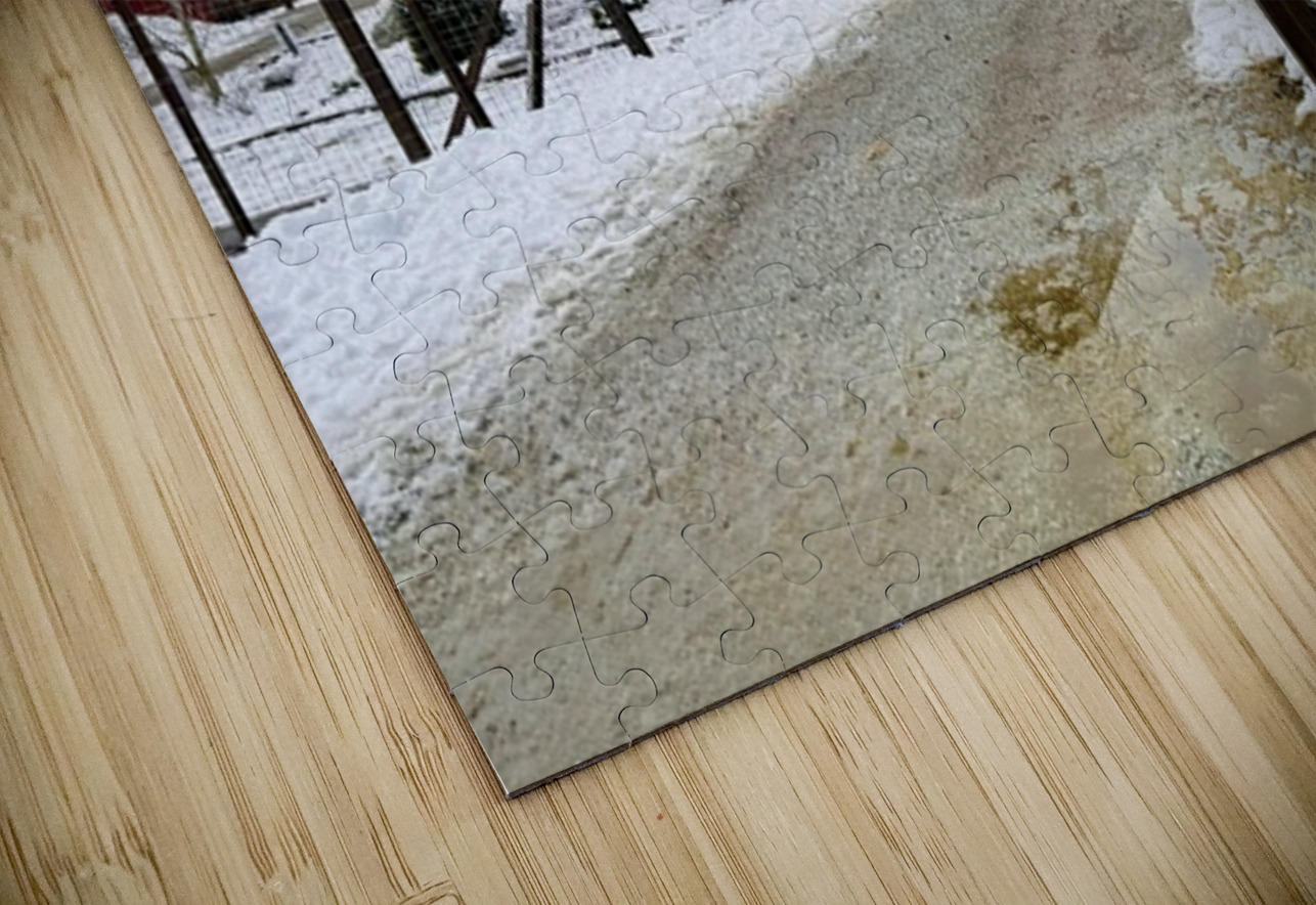 Winter time at Leavenworth Reindeer Farm Leslie Affeldt Photography Puzzle